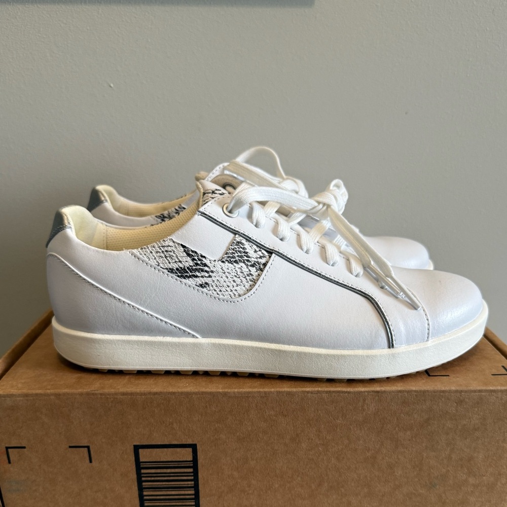 FootJoy Women's FJ Links White‎ / Snake Golf Cleats 98185 Multi Size 9.5 New